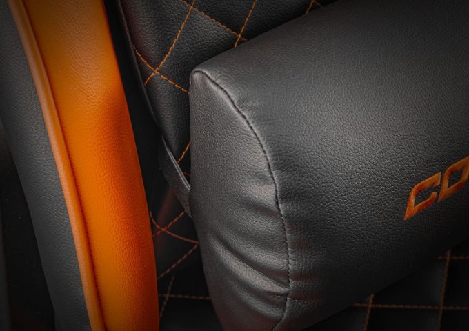 COUGAR herní židle ARMOR ONE V2 F (Tkaná látka) - černá/oranžová