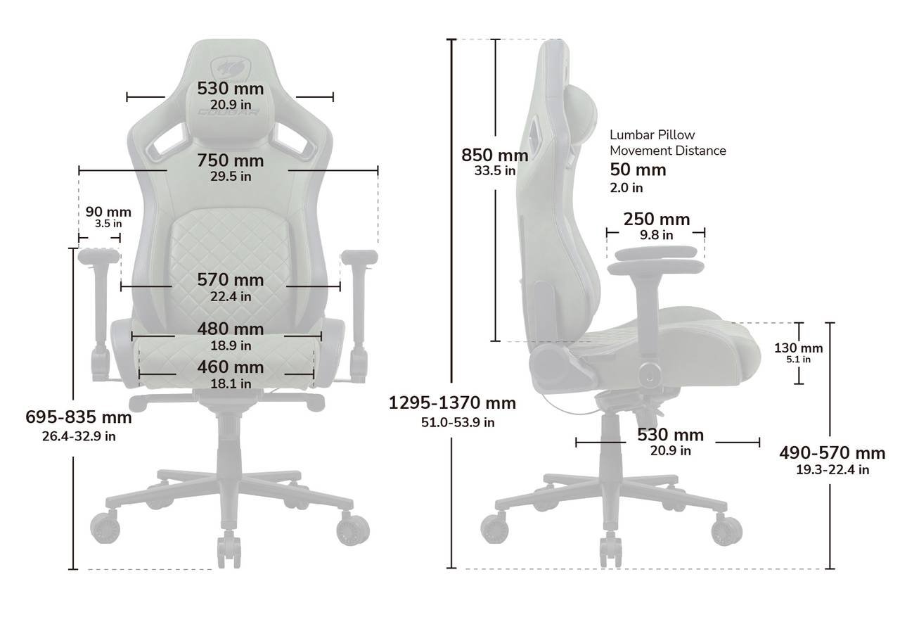 COUGAR herní židle DEFENSOR S F (Tkaná látka) - ARMY GREEN - zelená