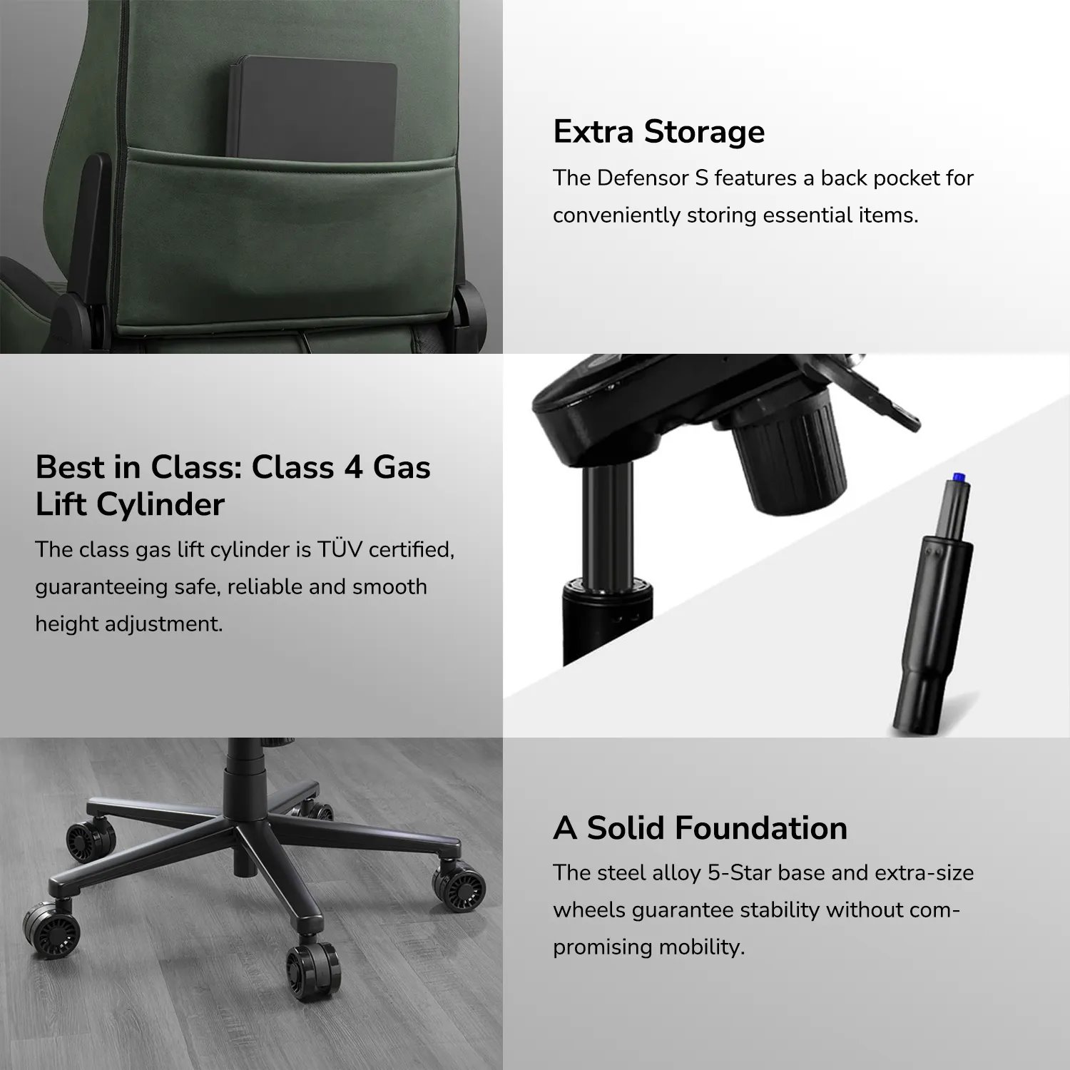 COUGAR herní židle DEFENSOR S F (Tkaná látka) - NAVY BLUE - modrá