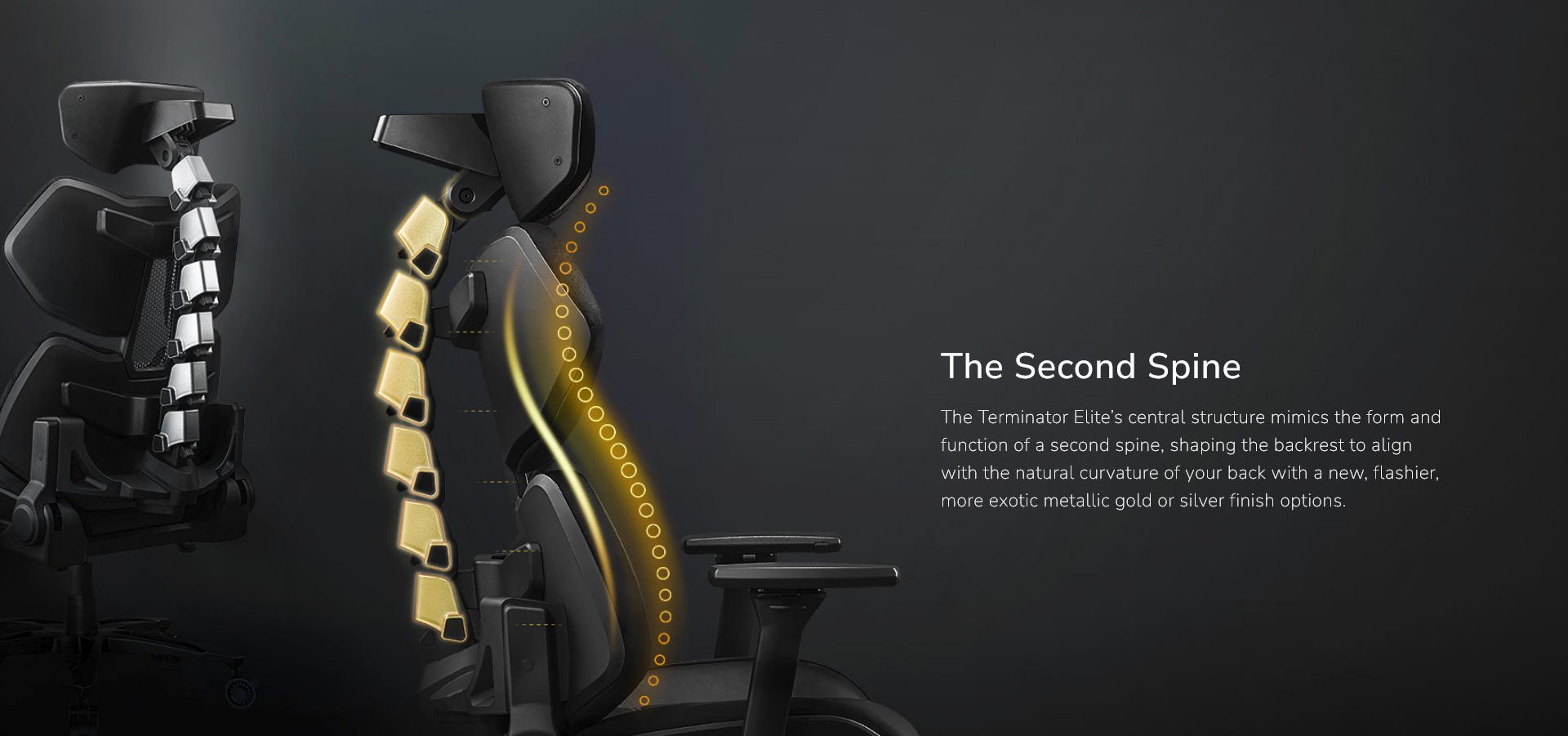 COUGAR herní židle TERMINATOR ELITE GOLD - černá/zlatá