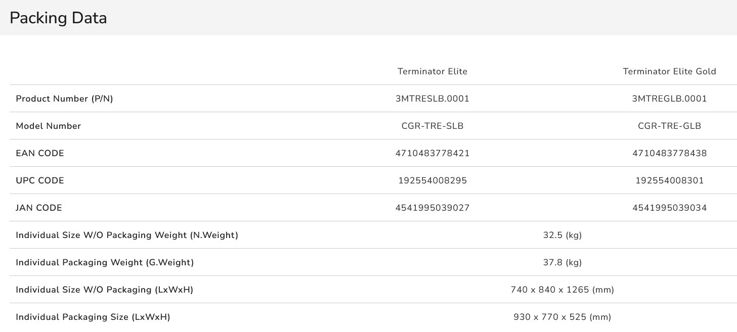 COUGAR herní židle TERMINATOR ELITE GOLD - černá/zlatá