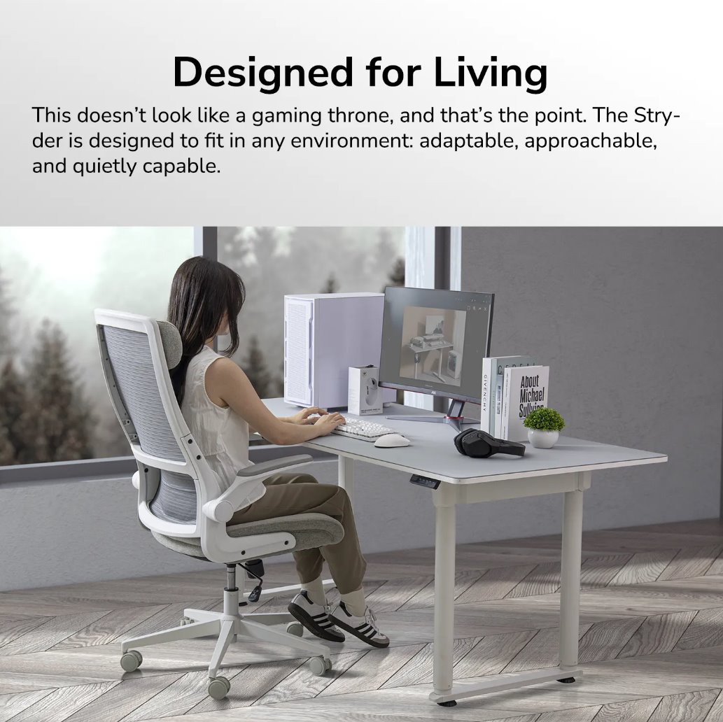 COUGAR kancelářská/herní židle STRYDER - černá