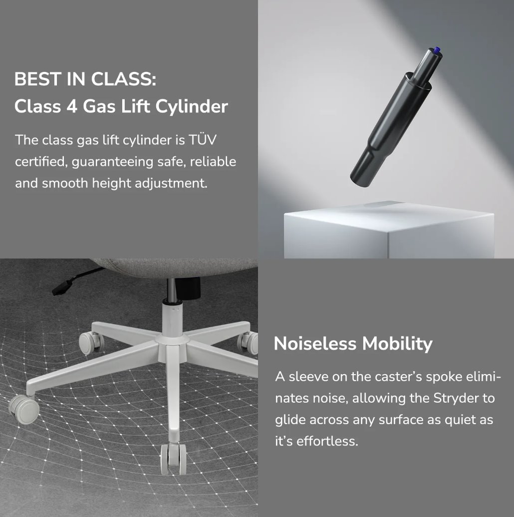 COUGAR kancelářská/herní židle STRYDER - černá