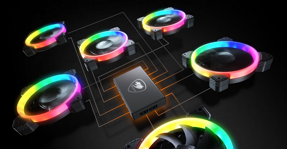 COUGAR kontroler chlazení CORE BOX v.3 ARGB PWM řídící jednotka ventilátorů 6x output