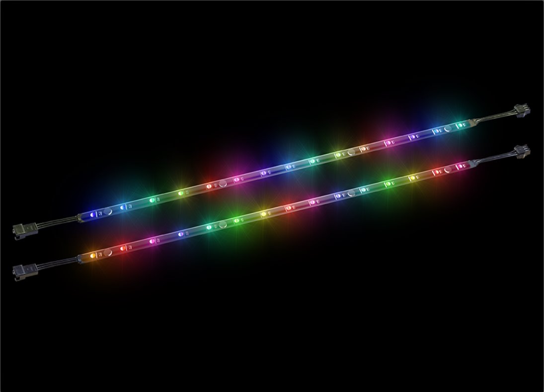 COUGAR LED pásek 2x 350mm, RGB efekty