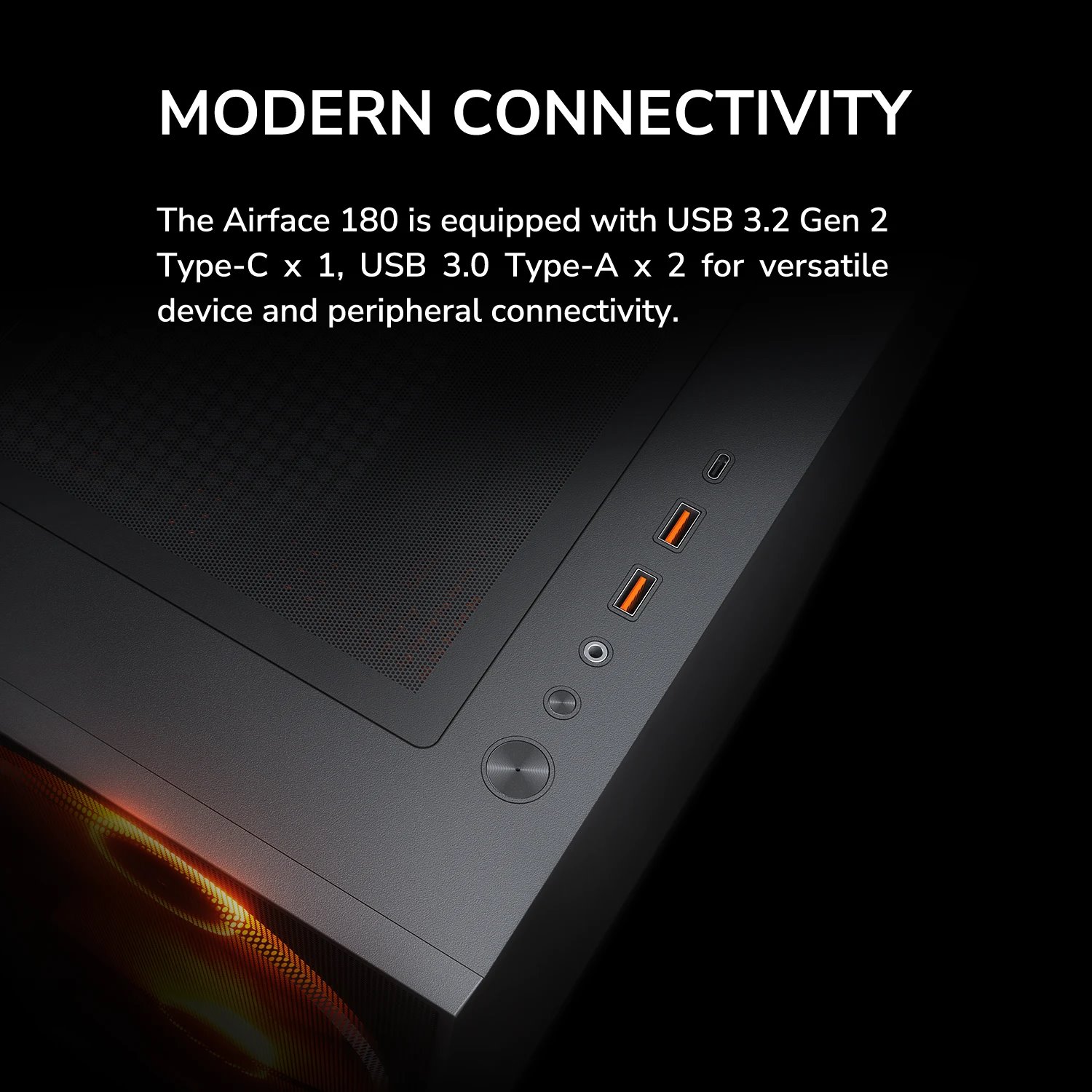 COUGAR PC skříň AIRFACE 180 PC Case, Mid Tower, White