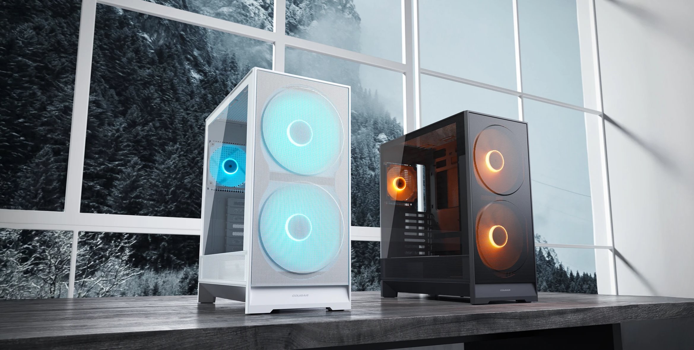 COUGAR PC skříň AIRFACE 180 PC Case, Mid Tower, White