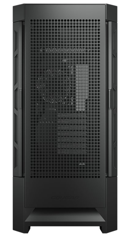 COUGAR PC skříň AIRFACE Black Mid Tower Mesh Front Panel 1 x 120mm Fan TG Left Panel Black