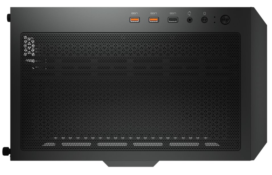 COUGAR PC skříň AIRFACE Black Mid Tower Mesh Front Panel 1 x 120mm Fan TG Left Panel Black