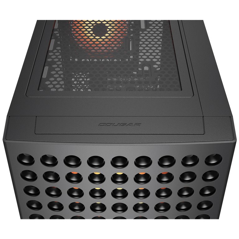 COUGAR PC skříň AIRFACE ECO RGB Black Mid Tower Airflow 2 x 180mm ARGB PWM Fans 1x 120mm ARGB Fan