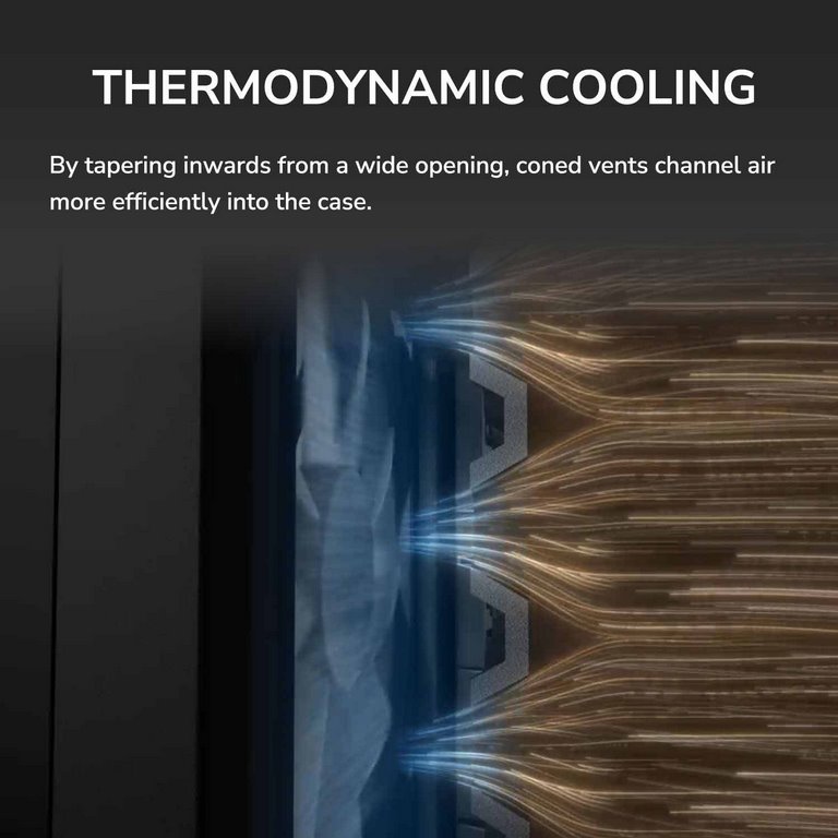 COUGAR PC skříň AIRFACE ECO RGB Black Mid Tower Airflow 2 x 180mm ARGB PWM Fans 1x 120mm ARGB Fan