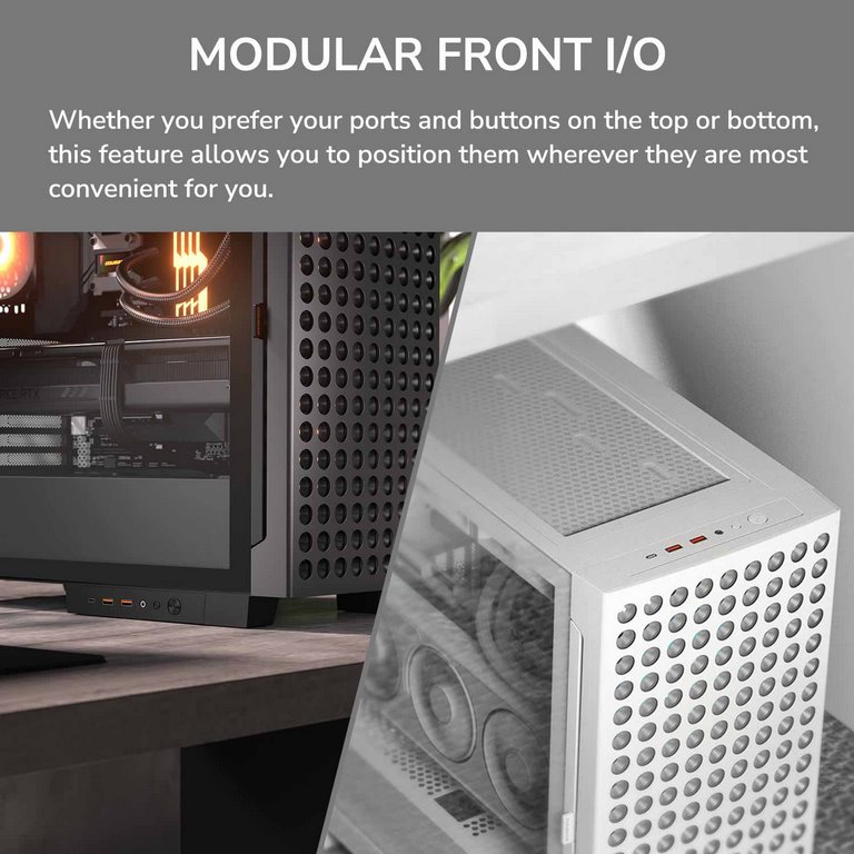 COUGAR PC skříň AIRFACE ECO RGB Black Mid Tower Airflow 2 x 180mm ARGB PWM Fans 1x 120mm ARGB Fan