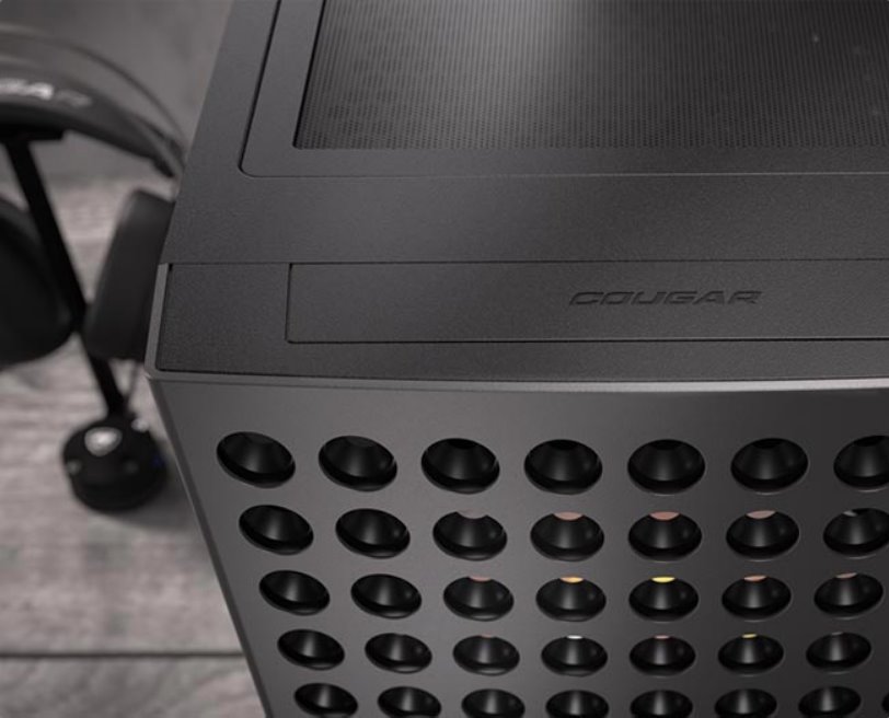 COUGAR PC skříň AIRFACE ECO RGB Black Mid Tower Airflow 2 x 180mm ARGB PWM Fans 1x 120mm ARGB Fan