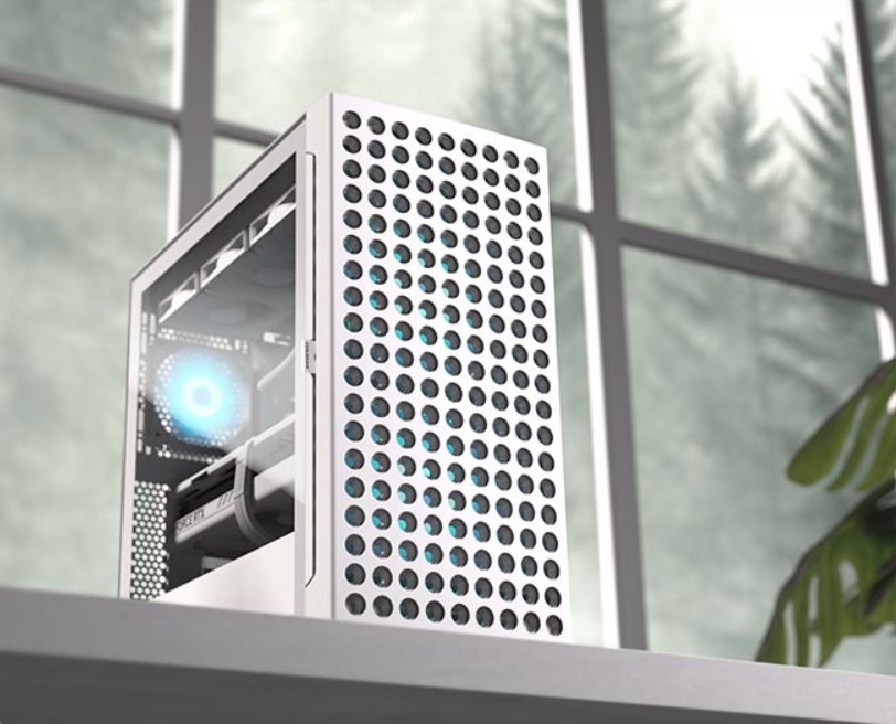 COUGAR PC skříň AIRFACE ECO RGB Black Mid Tower Airflow 2 x 180mm ARGB PWM Fans 1x 120mm ARGB Fan