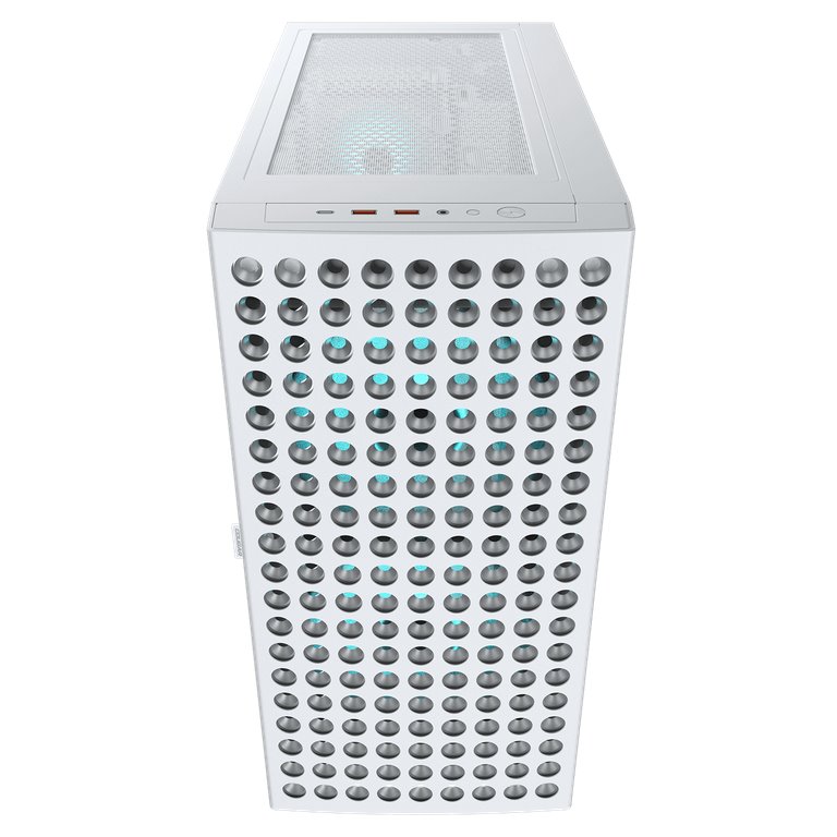 COUGAR PC skříň AIRFACE ECO RGB White Mid Tower Airflow 2 x 180mm ARGB PWM Fans 1x 120mm ARGB Fan