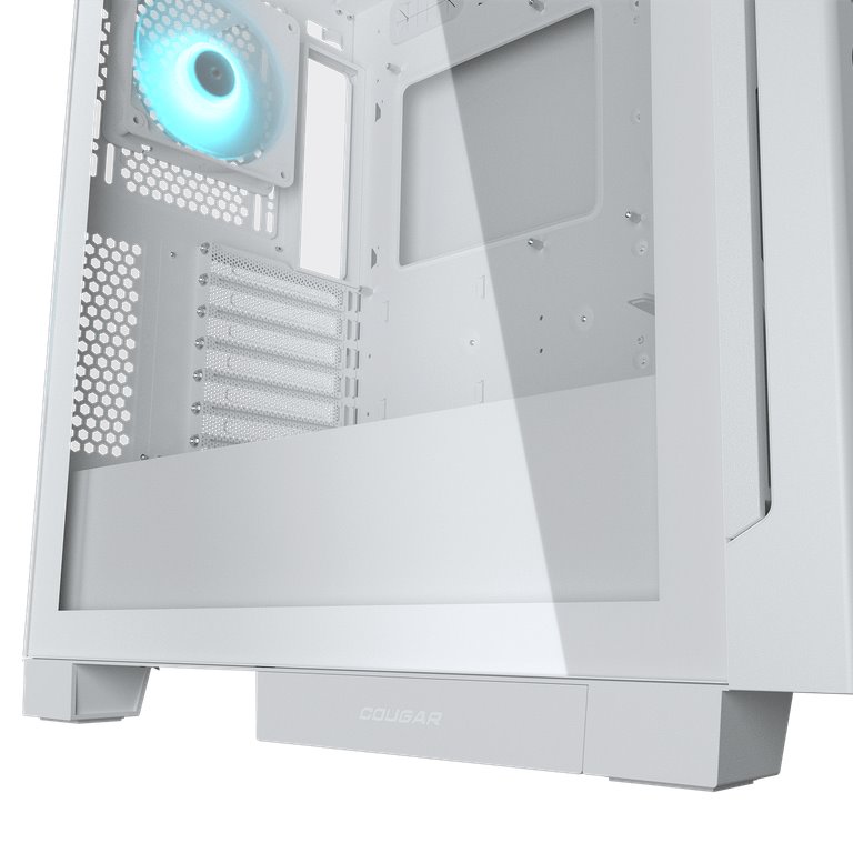 COUGAR PC skříň AIRFACE ECO RGB White Mid Tower Airflow 2 x 180mm ARGB PWM Fans 1x 120mm ARGB Fan