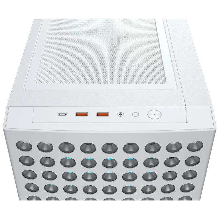 COUGAR PC skříň AIRFACE ECO RGB White Mid Tower Airflow 2 x 180mm ARGB PWM Fans 1x 120mm ARGB Fan