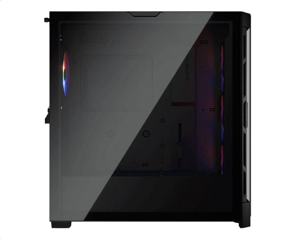 COUGAR PC skříň AIRFACE PRO RGB Black Mid Tower Airflow Panel 3 x 120mm ARGB Fans 1x 120mm ARGB Fan TG Left Panel