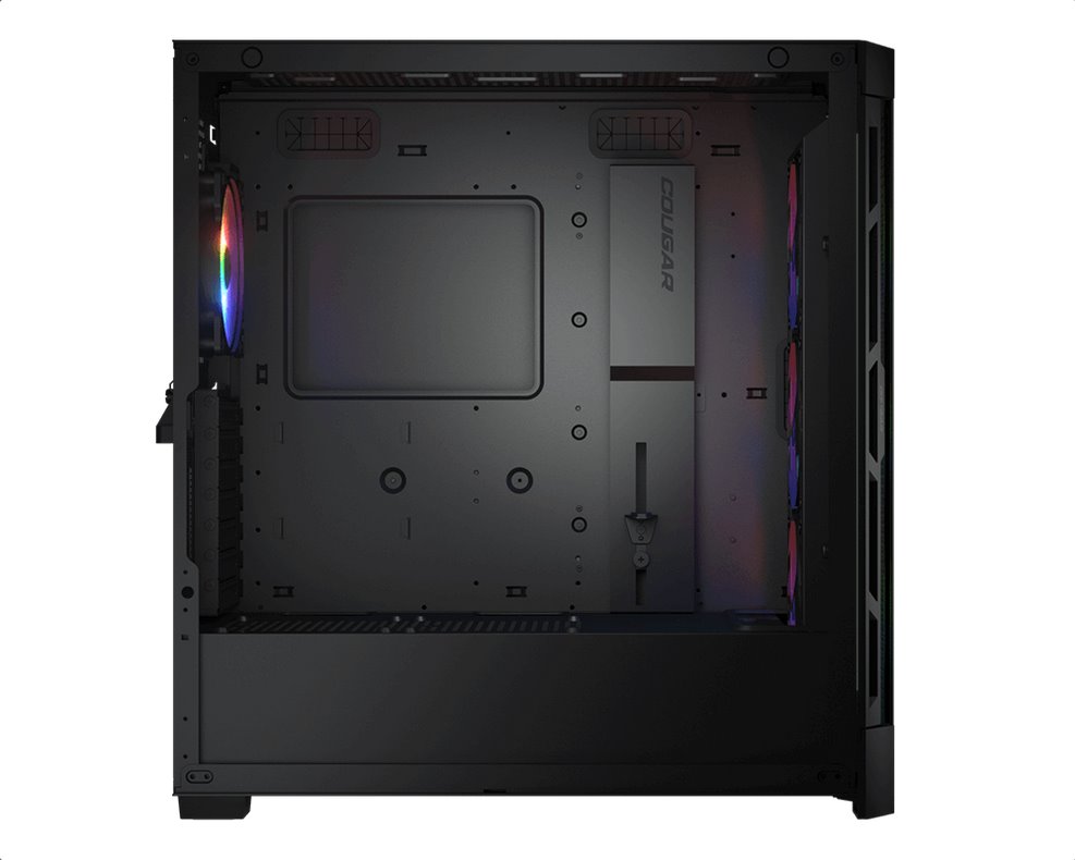 COUGAR PC skříň AIRFACE PRO RGB Black Mid Tower Airflow Panel 3 x 120mm ARGB Fans 1x 120mm ARGB Fan TG Left Panel
