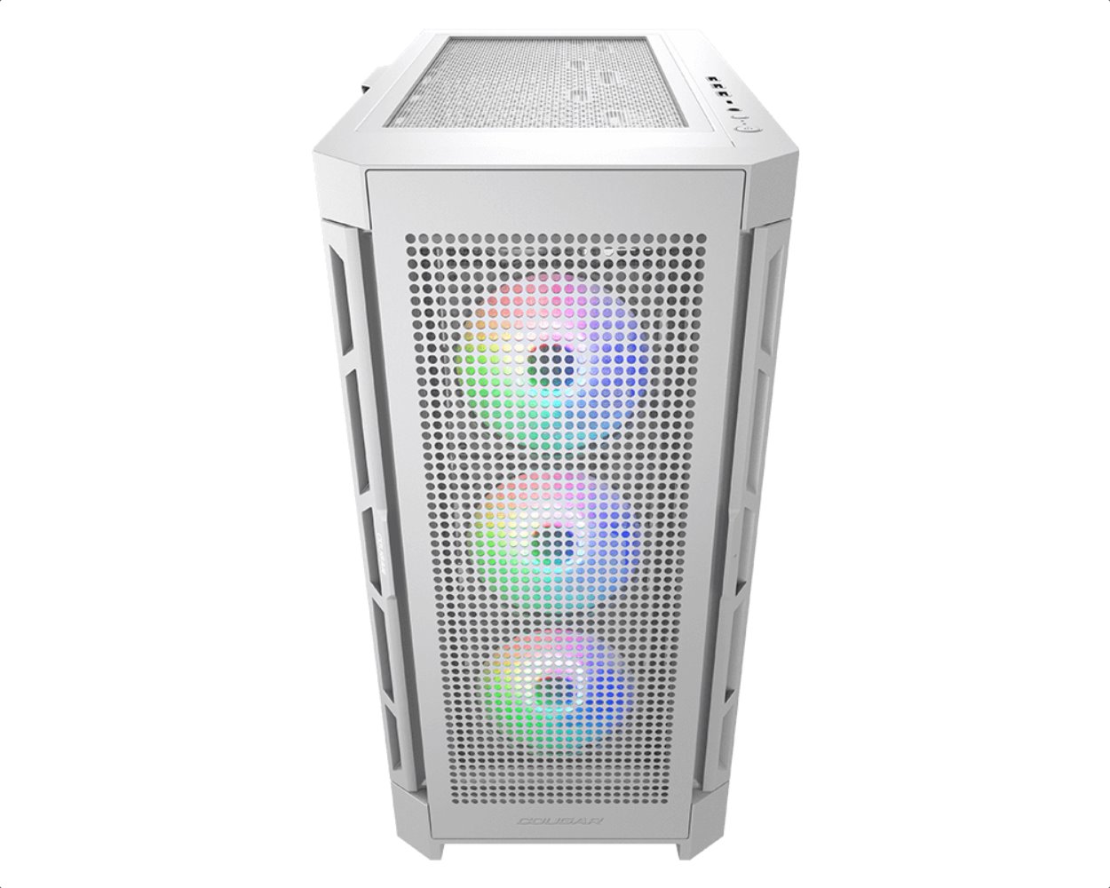 COUGAR PC skříň AIRFACE PRO RGB White Mid Tower Airflow Panel 3 x 120mm ARGB Fans 1x 120mm ARGB Fan TG Left Panel