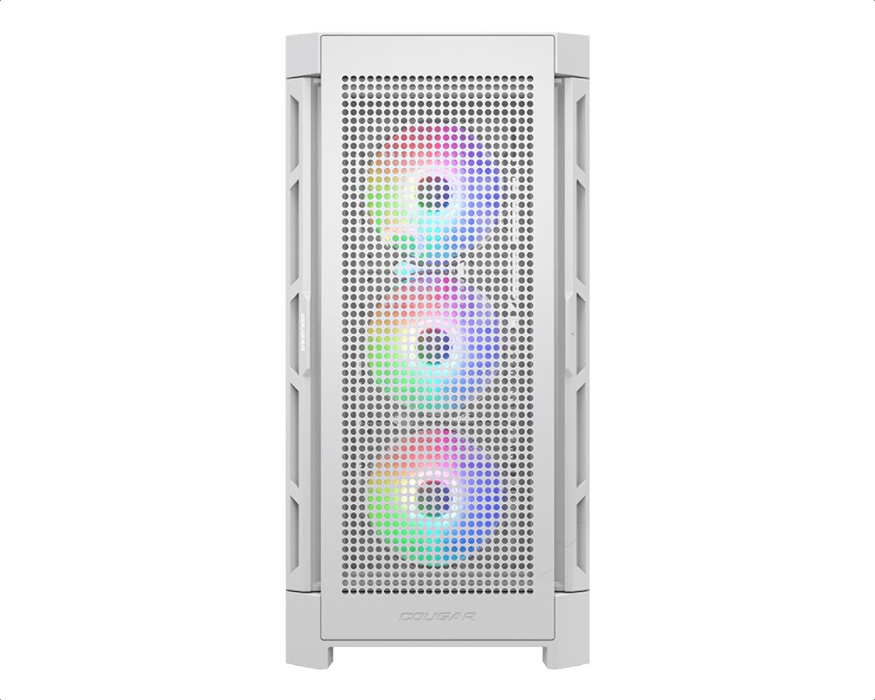 COUGAR PC skříň AIRFACE PRO RGB White Mid Tower Airflow Panel 3 x 120mm ARGB Fans 1x 120mm ARGB Fan TG Left Panel