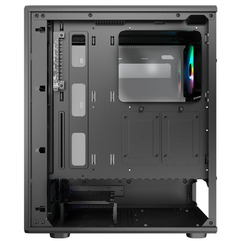 COUGAR PC skříň AIRFACE PURE RGB Black Mid Tower Mesh Front Panel 3 x 120mm ARGB Fan, Rear Panel 1x 120mm ARGB Fan