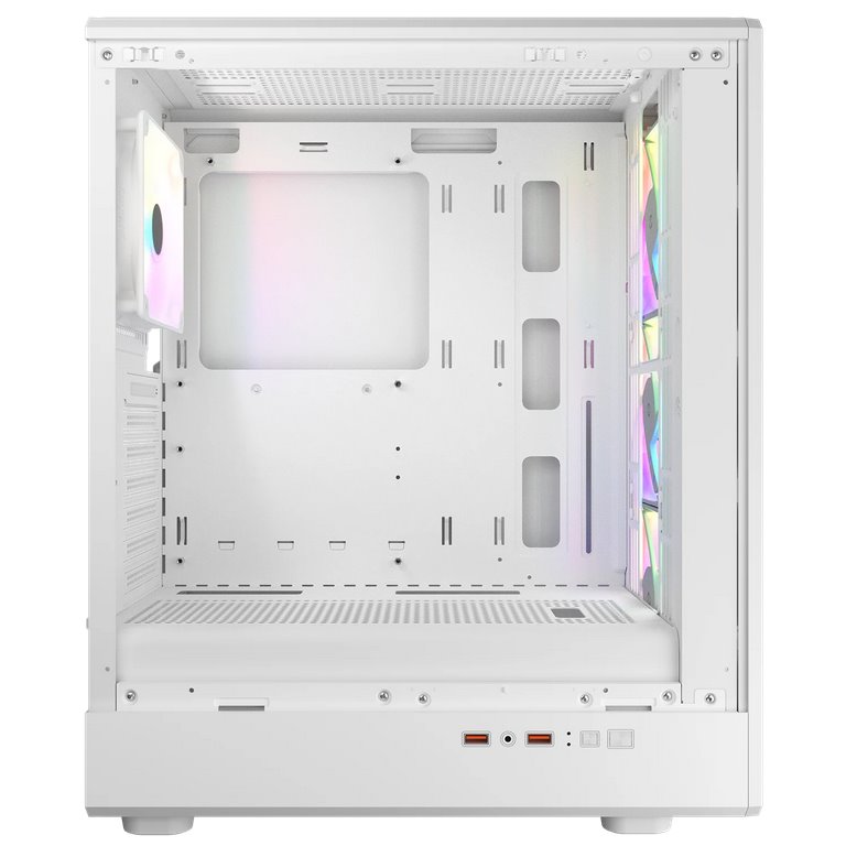 COUGAR PC skříň AIRFACE PURE RGB White Mid Tower Mesh Front Panel 3 x 120mm ARGB Fan, Rear Panel 1x 120mm ARGB Fan