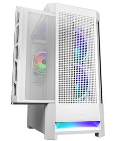 COUGAR PC skříň AIRFACE RGB White Mid Tower Mesh Front Panel 2 x 140mm ARGB Fans 1x 120mm ARGB Fan TG Left Panel