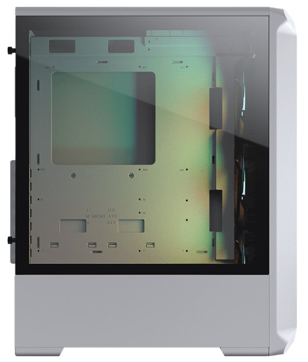 COUGAR PC skříň ARCHON 2 Mesh RGB White Mid Tower Mesh Front Panel 3 x ARGB Fans 3mm TG Left Panel + COUGAR PSU STC600