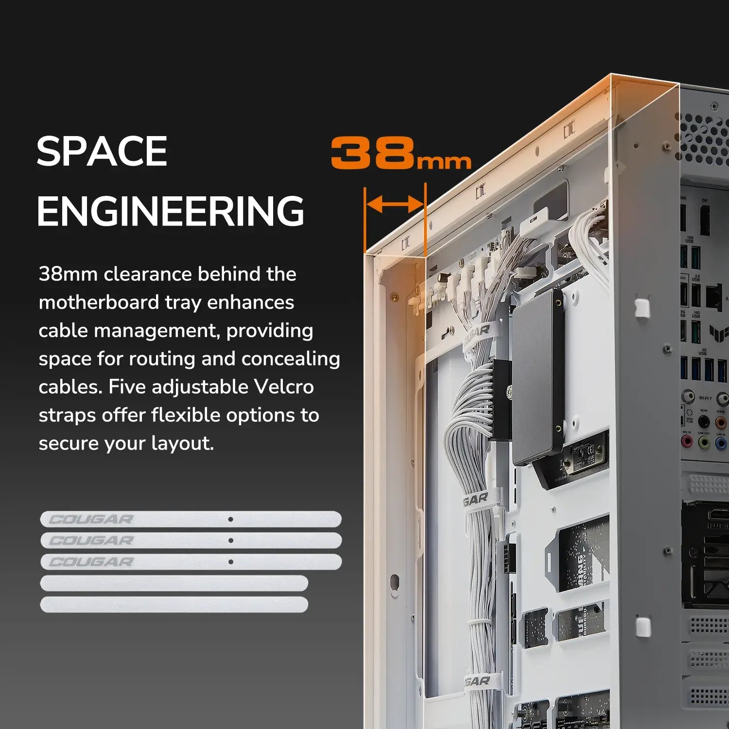 COUGAR PC skříň CFV235 Black Mid Tower Mesh