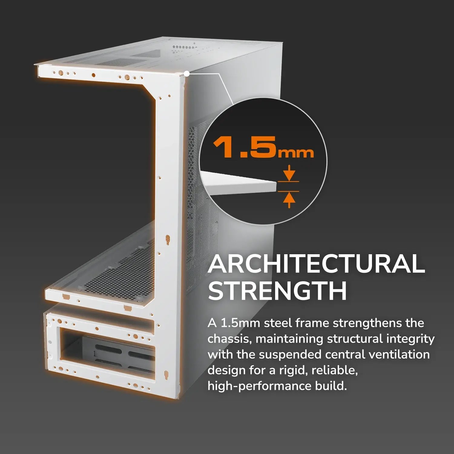 COUGAR PC skříň CFV235 Black Mid Tower Mesh