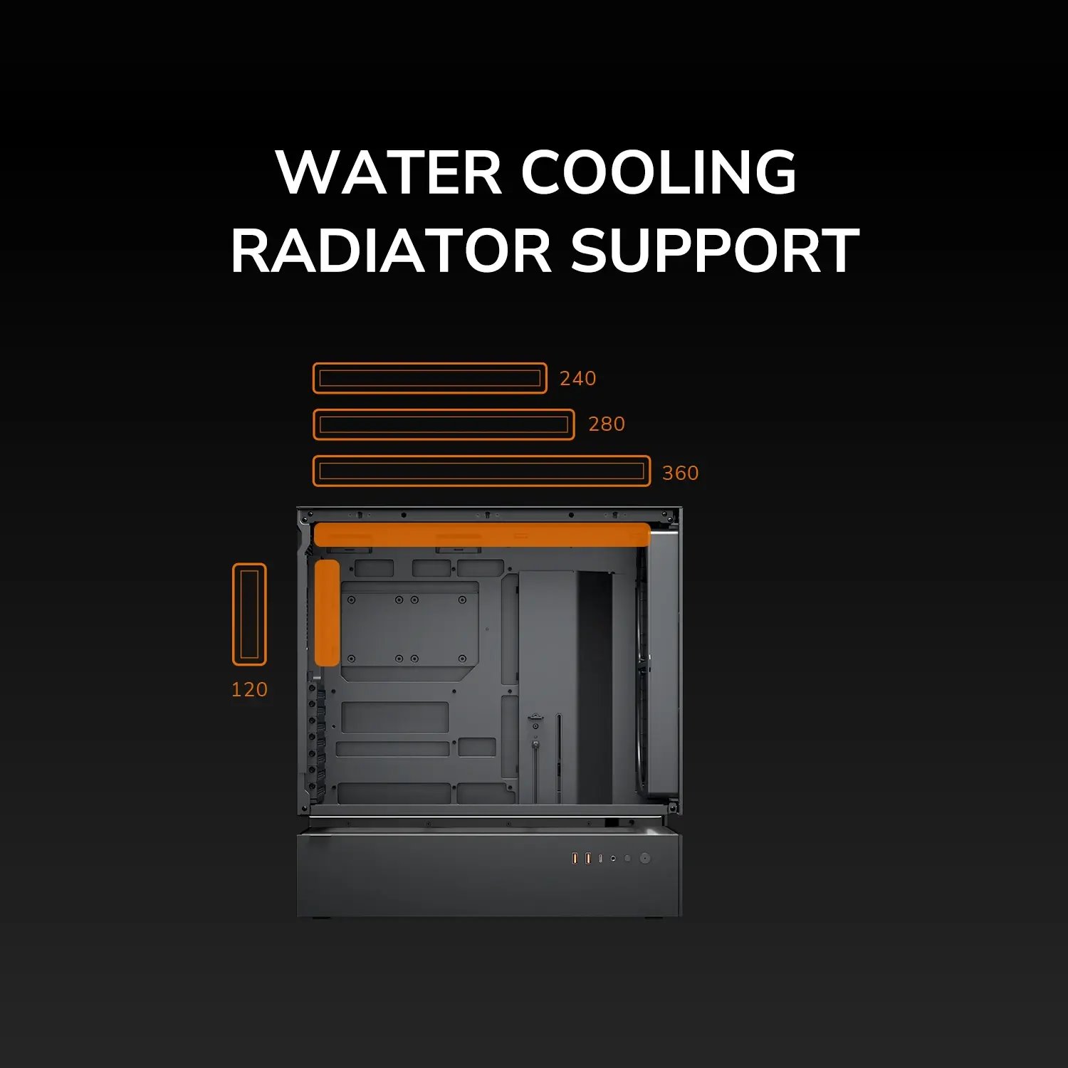 COUGAR PC skříň CFV235 Black Mid Tower Mesh