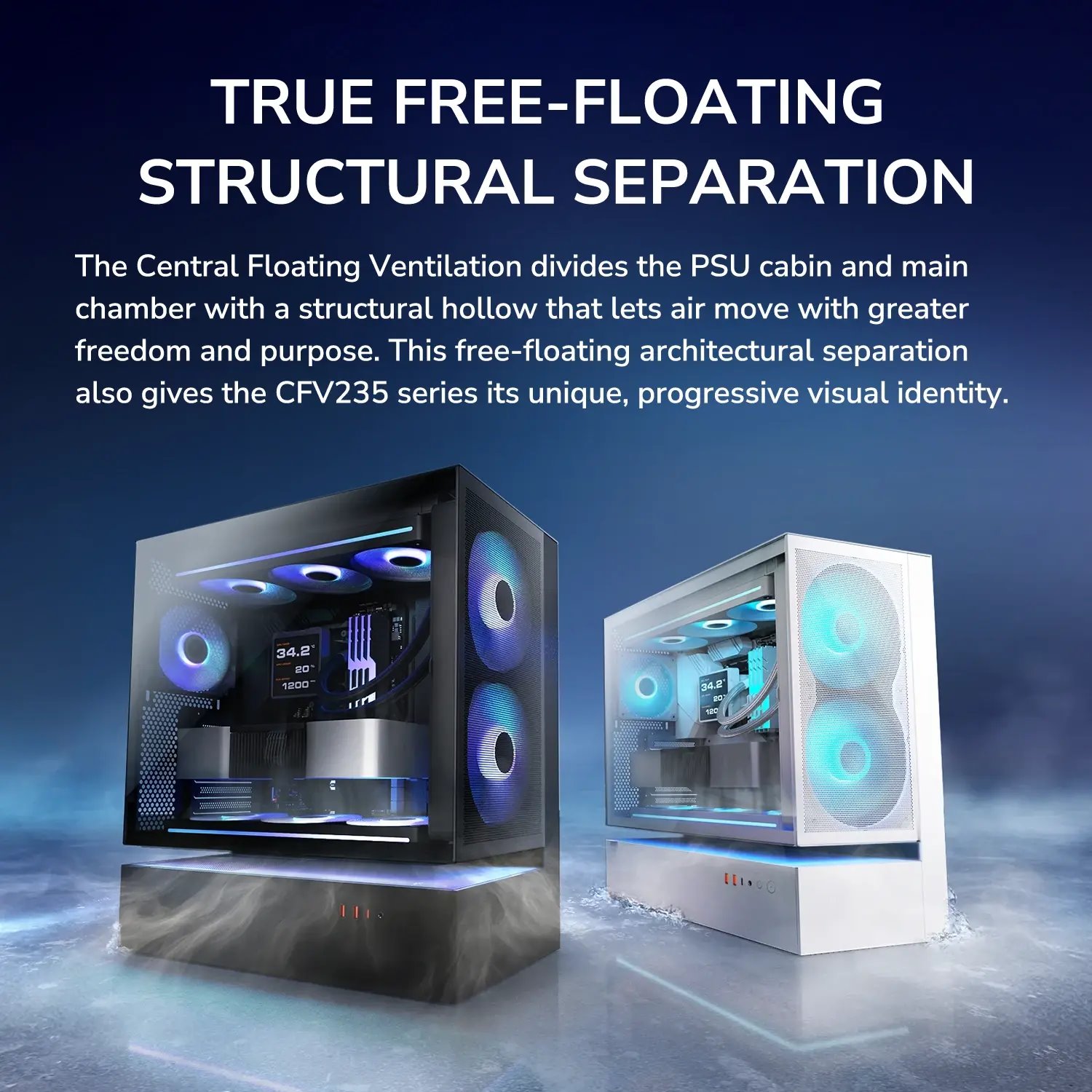 COUGAR PC skříň CFV235 Mesh Black Mid