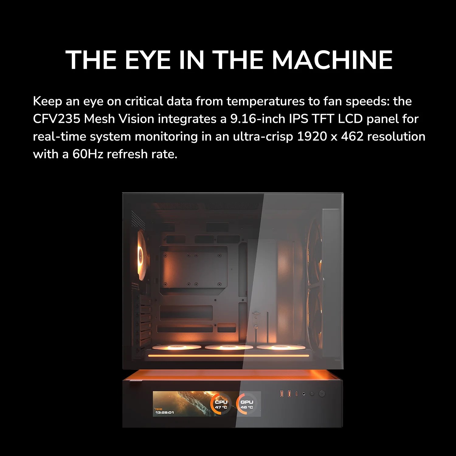 COUGAR PC skříň CFV235 Mesh Vision Black Mid