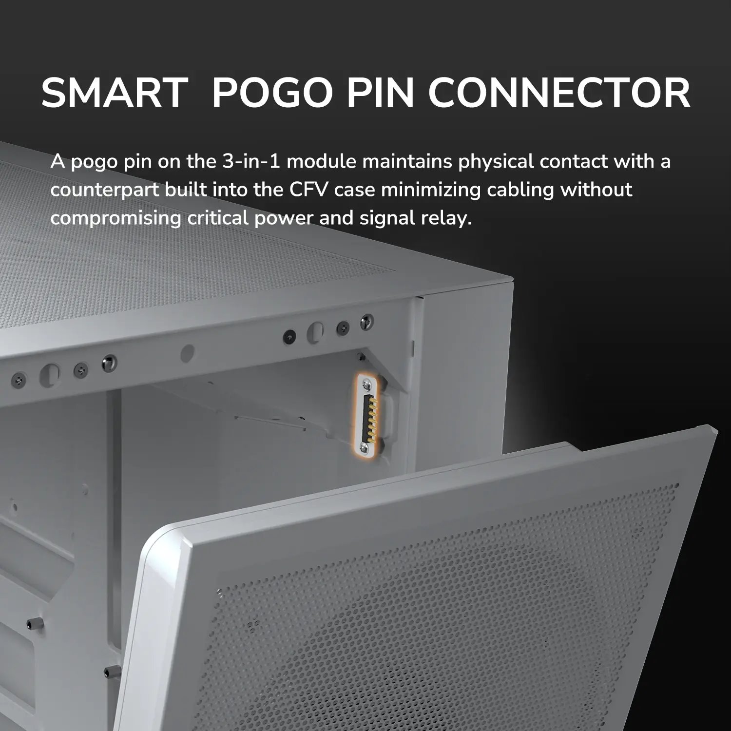 COUGAR PC skříň CFV235 Mesh White Mid