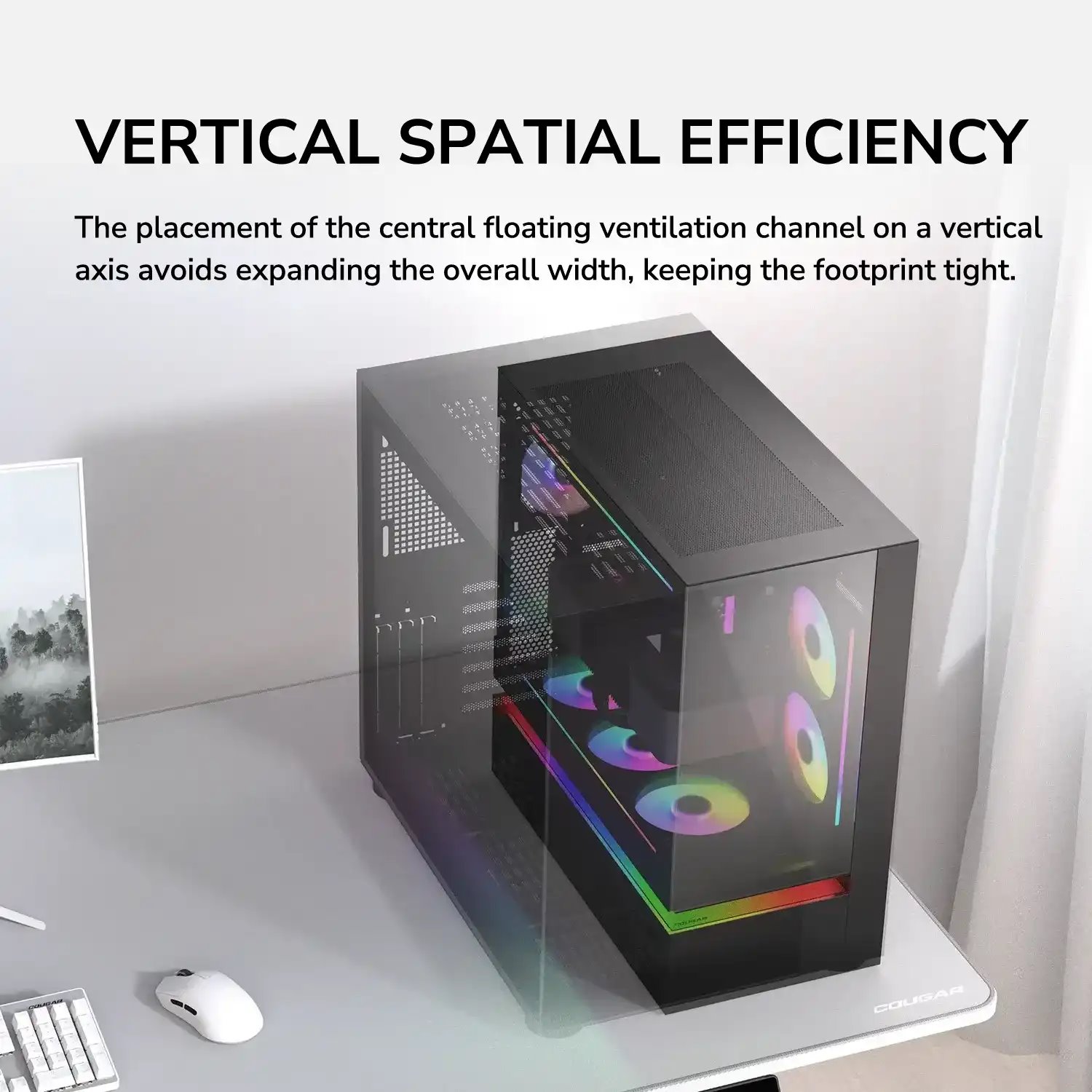 COUGAR PC skříň CFV235 White Mid