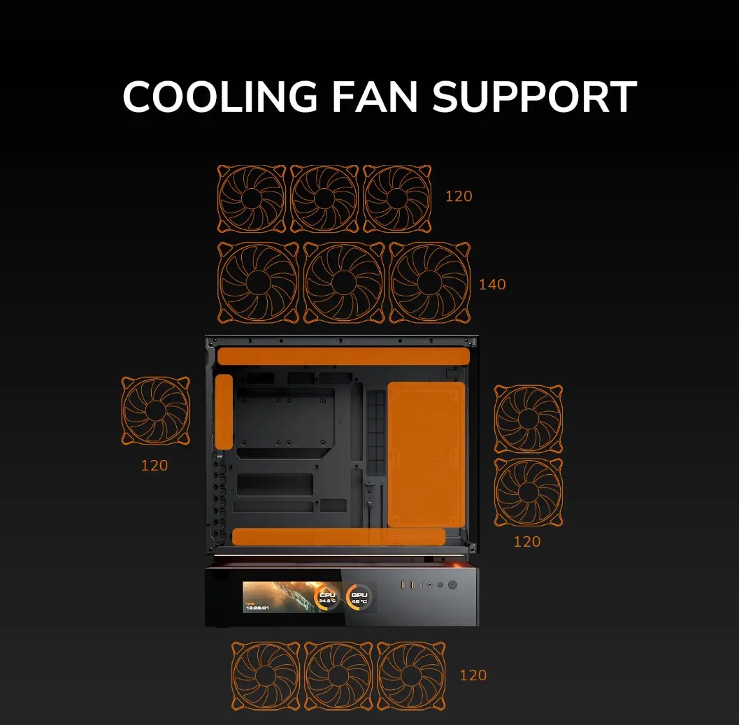 COUGAR PC skříň CFV235 White Vision Mid