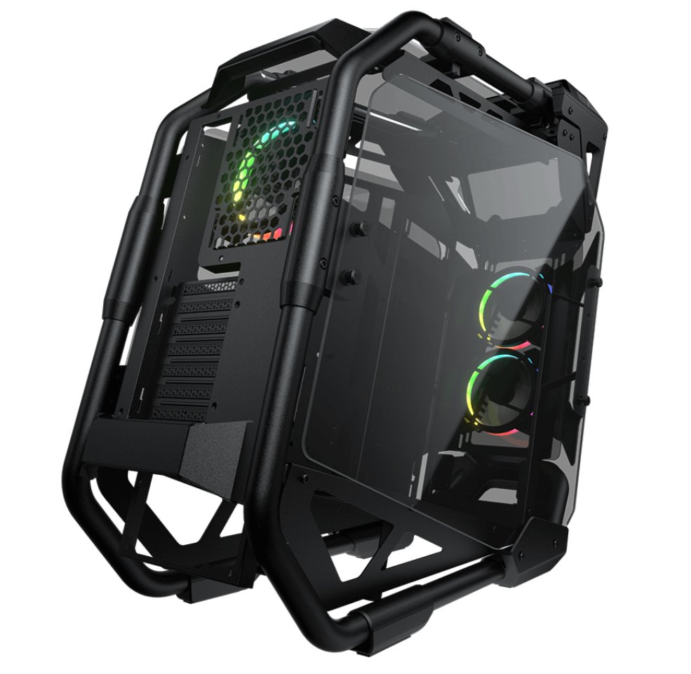COUGAR PC skříň CRATUS Mid Tower Integrated ARGB Lighting fans 2x120mm front,1x120mm rear