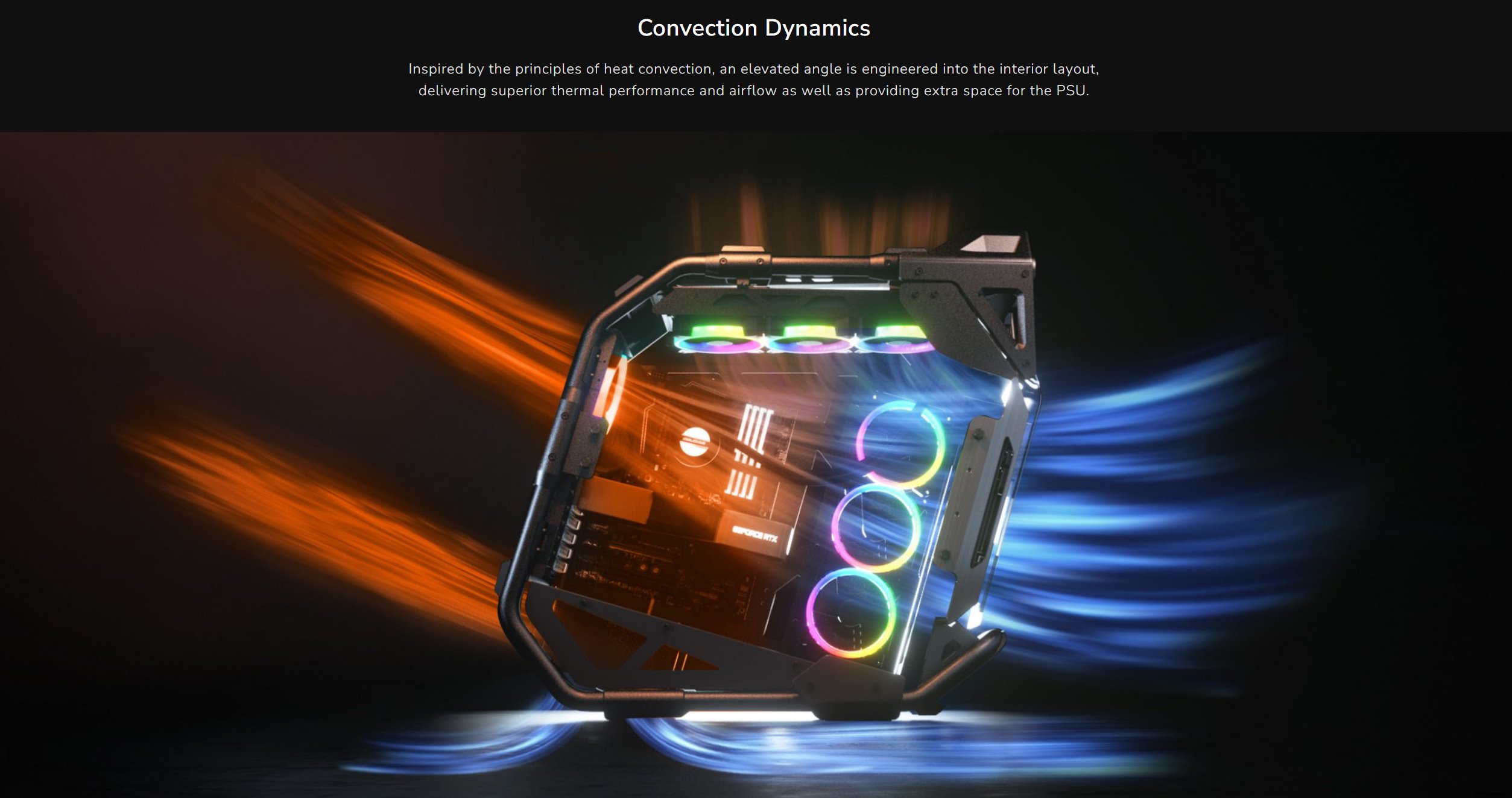 COUGAR PC skříň CRATUS Mid Tower Integrated ARGB Lighting fans 2x120mm front,1x120mm rear