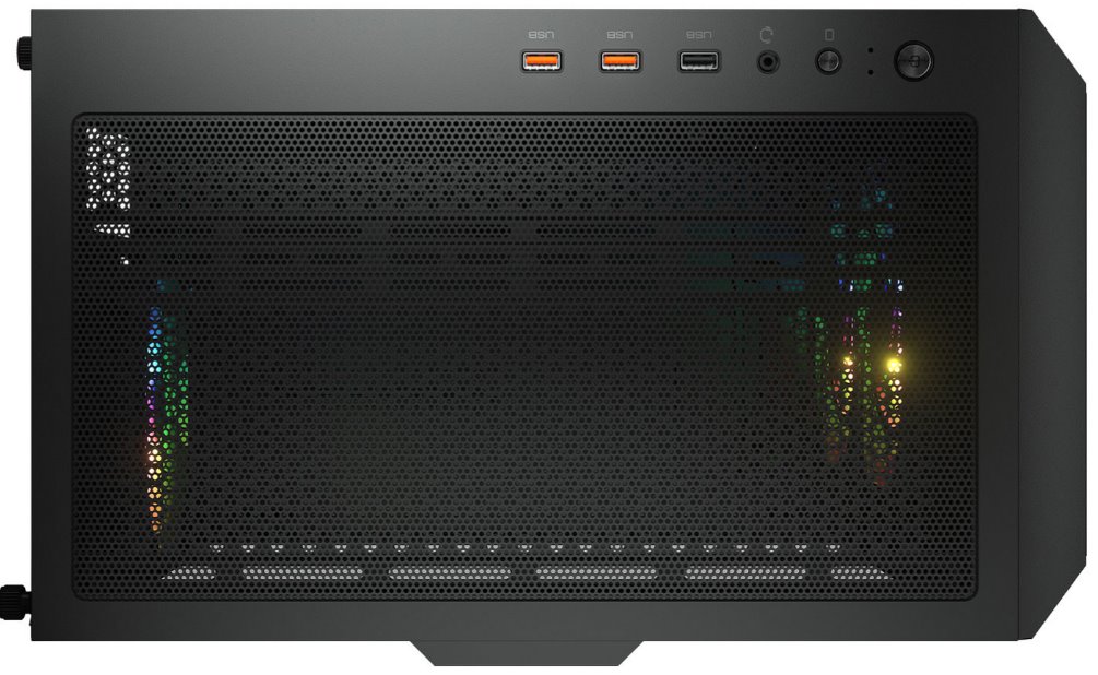 COUGAR PC skříň DUOFACE Black Mid Tower Airflow Front Panel TG Left Panel 2 x ARGB 140mm & 1x 120mm Fans