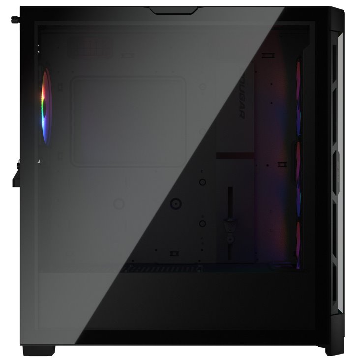 COUGAR PC skříň DUOFACE Pro RGB Black Mid Tower TG & Airflow Front Panel 4 x ARGB Fans TG Left Panel