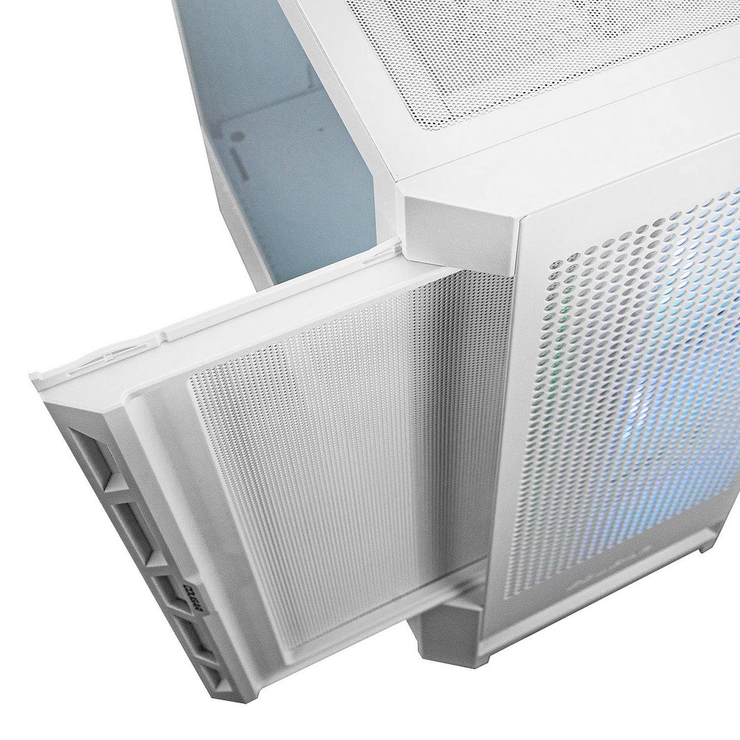 COUGAR PC skříň DUOFACE White Mid Tower Airflow Front Panel TG Left Panel 2 x ARGB 140mm & 1x 120mm Fans