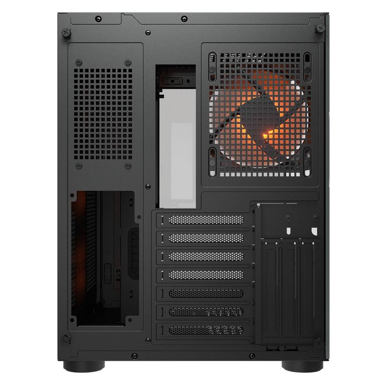 COUGAR PC skříň FV150 RGB Black Mid tower Dual-Chamber ATX glass, 4x 120mm ARGB fans