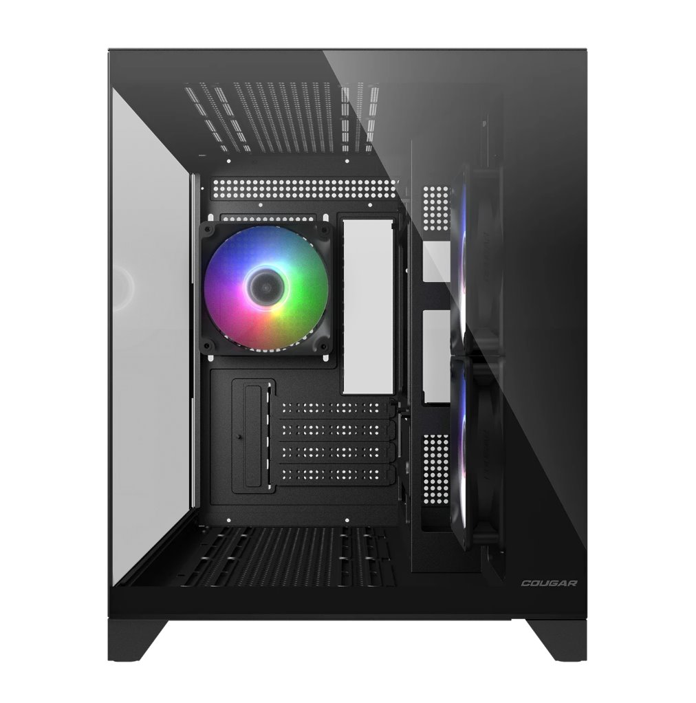 COUGAR PC skříň FV150 RGB Black Mini tower (poškozený obal, skříň v pořádku)