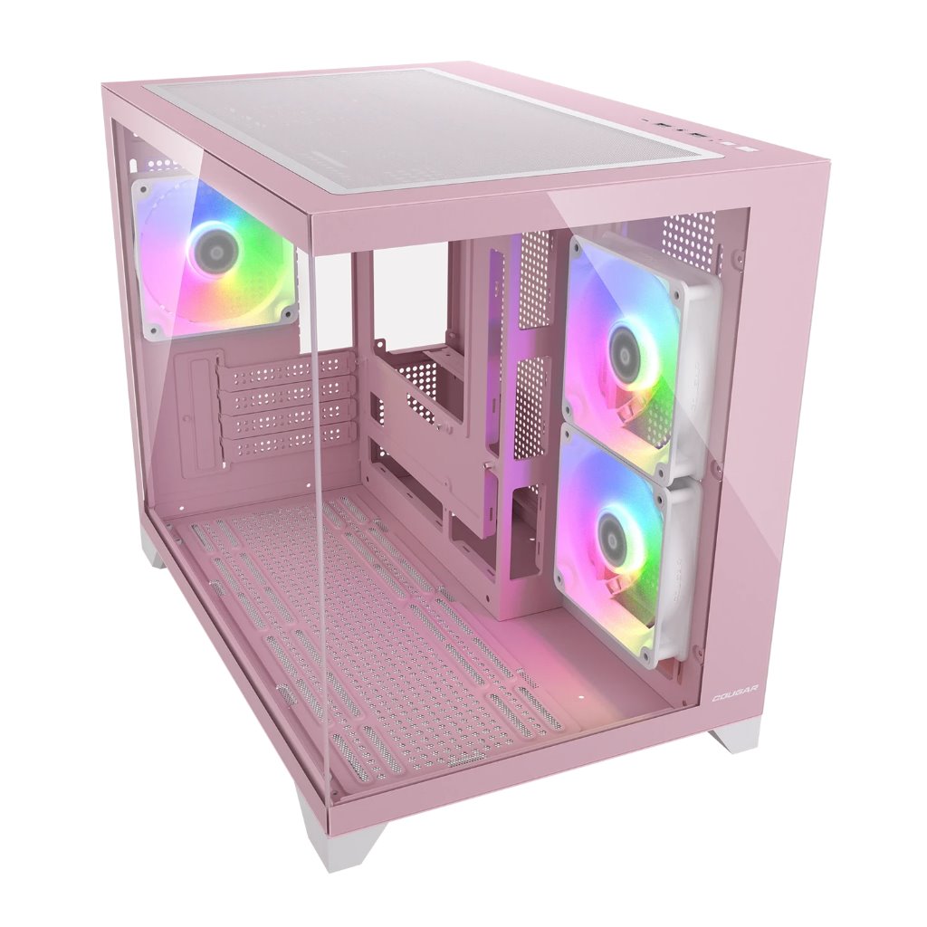 COUGAR PC skříň FV150 RGB Pink Mini tower