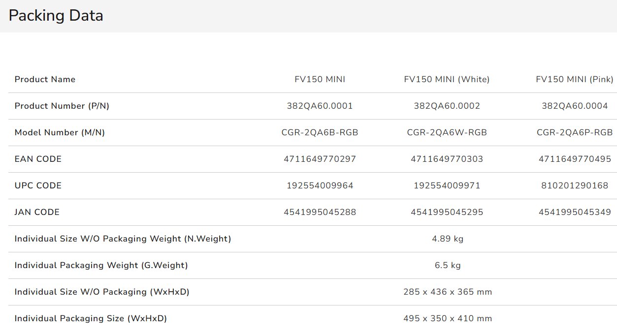 COUGAR PC skříň FV150 RGB White Mini tower