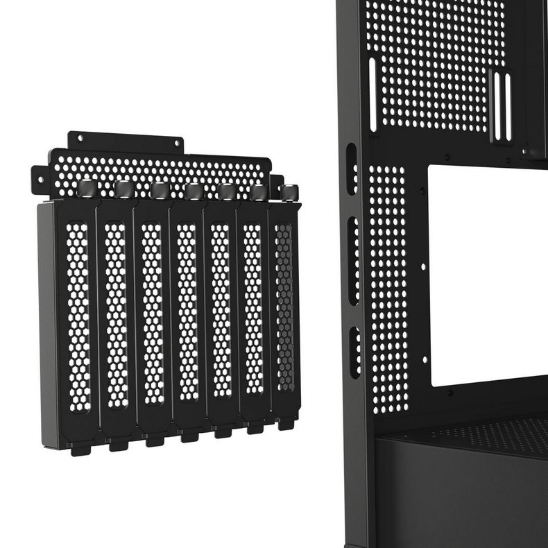 COUGAR PC skříň FV270 Black Mid tower tempered curved glass perimeter quick detachable air filters up to 9 fans