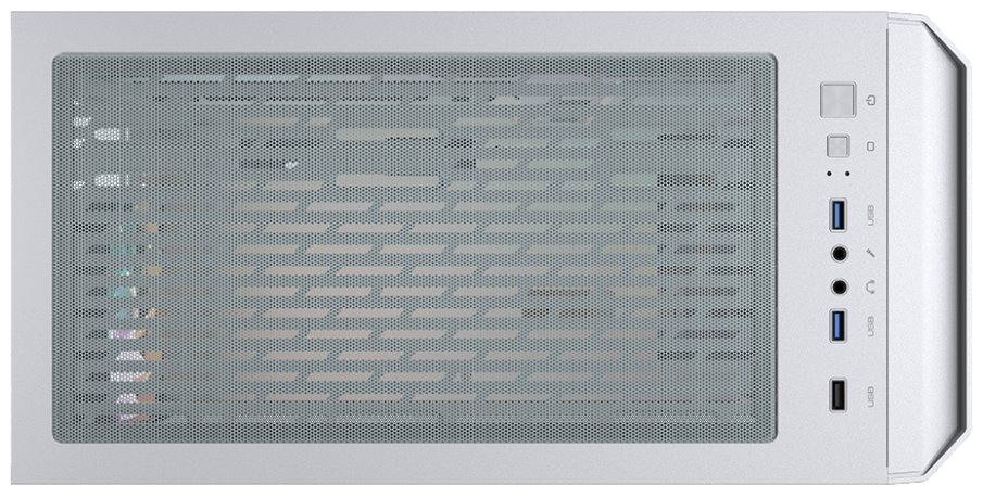 COUGAR PC skříň MG140 Air RGB White Mini Tower Air Vents Front Panel 3 x ARGB Fans 4mm TG Left Panel