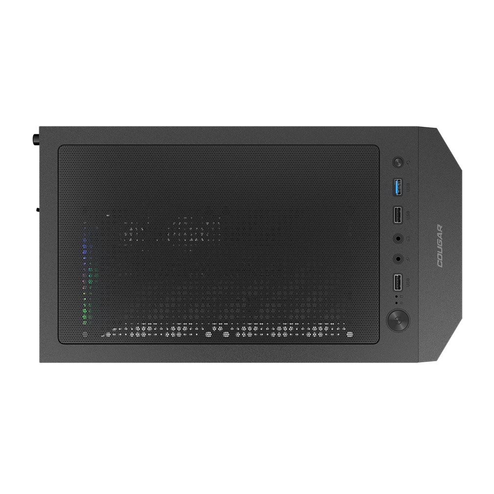 COUGAR PC skříň MX110 RGB Black (system build version) Mid Tower 4 x 120mm fans RGB