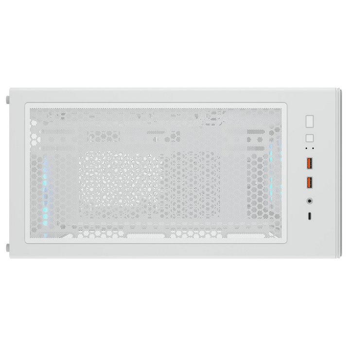 COUGAR PC skříň MX220 RGB White Mid Tower Mesh Front Panel 4 x 120mm ARGB Fans TG Left Panel